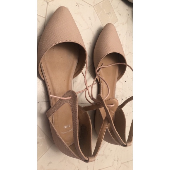 Pointy Pink Flats with lace - Picture 4 of 4